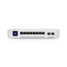 Коммутатор PoE в стойку Ubiquiti UniFi Switch Enterprise 8 PoE USW-Enterprise-8-PoE 8х 2.5G RJ45, 2х 10G SFP+, раздача 120 Вт