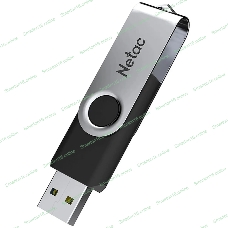 Флешка USB Netac U505 (NT03U505N-016G-20BK), 16Gb, USB 2.0, R/W 70/30, черный/серебристый