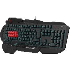 Клавиатура A4Tech Bloody B318 черный USB Multimedia Gamer LED (подставка для запястий)