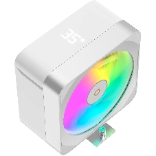 Кулер для процессора Ocypus Delta A40 EX WH Digital, 120мм ARGB FAN, Top Display Panel, 4 HEAT PIPES, 4-PIN PWM, 500-1800 RPM, 29DBA, HYDRO BEARING, LGA115X/1200/1700/18XX, AM4/AM5