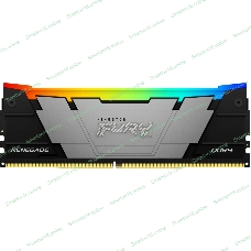 Оперативная память Kingston Fury Renegade, DDR4, 16GB (1x16GB), 3200MHz, CL16, DIMM, с радиатором, RGB, серебристый/черный