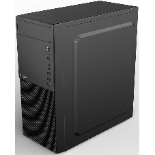 Компьютерный корпус CBR PCC-ATX-E188-WPSU ATX Miditower E188, без БП, 1*USB 3.0, 2*USB 2.0, HD Audio+Mic, черный