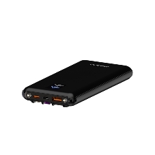 Внешний аккумулятор Maxvi PB10-11 10000 мАч черный 3A, встроенные кабели USB A/Type-C/Lightning