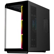 Корпус Eurocase M430ZAF Black, Midi-Tower, чёрный, 4 x 120 мм (3 x 120 мм на боковой панели, 1 x 120 мм на задней)
