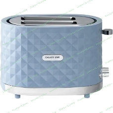 Тостер Galaxy Line GL 2912, серый, пластик, 1200 Вт