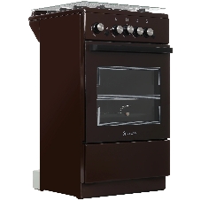 Плита газовая De Luxe 5040.32Г (КР) ЧР 014 коричневый, конфорок 4 шт, духовка 46 л, 50 см x 85 см x 50 см