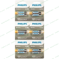 Элемент питания алкалиновый AAA/LR03 1.5В Entry отрывной набор (блист. 12шт) Philips Б0064646