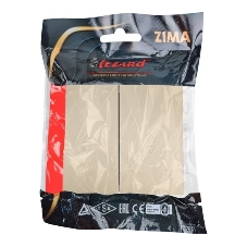 Выключатель проходной 2-кл. СП ZIMA IP20 10А безвинт. зажим зол. LEZARD 704-3688-106QC