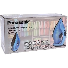 Утюг Panasonic NI-M343VTW синий, 30 г/мин, 135 г/мин, 300 мл