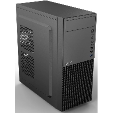 Компьютерный корпус CBR PCC-ATX-E188-WPSU ATX Miditower E188, без БП, 1*USB 3.0, 2*USB 2.0, HD Audio+Mic, черный