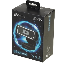 Веб-камера OKLICK OK-C013FH 1920x1080, 30 кадр/с, USB Type-A, микрофон (шумоподавление), универсальное крепление