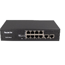 Коммутатор Falcon Eye FE-8FPG2, 8×100 Мбит/с PoE + 2×1 Гбит/с, неуправляемый