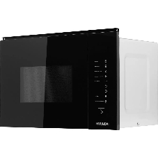 Микроволновая печь встраиваемая Hyundai HBW 2560 BG черный, 25 л, 900 Вт, переключатели - сенсор