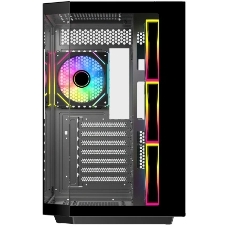 Корпус Eurocase M430ZAF Black, Midi-Tower, чёрный, 4 x 120 мм (3 x 120 мм на боковой панели, 1 x 120 мм на задней)