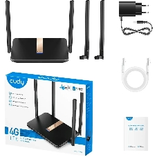 Маршрутизатор Cudy LT500D AC1200 Wi-Fi cat. 4 черный