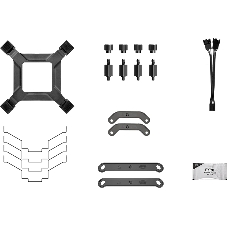 Кулер для процессора PCCooler RT620 BK (250W, 4-pin PWM, 157mm, Al/Cu, 6x6mm, 2x120mm, 73.32CFM, 34.9dBA, 2200RPM, S: 1851/1700/1200/115X, AM5/AM4, black)
