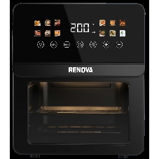 Аэрогриль Renova AF6-TB2 черный, 1700 Вт, 12 л, сенсор, 12 программ