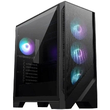 Корпус MSI MAG FORGE 320R Airflow, Midi-Tower, чёрный, 4 x 120 мм
