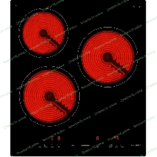 Варочная поверхность Hyundai HHE 4554 BG, черный