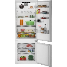 Встраиваемый холодильник Hotpoint HBT 400I белый двухкамерный 280/75л морозилка снизу