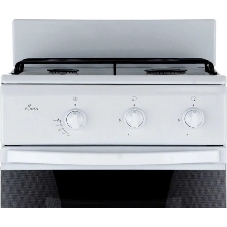 Плита газовая Flama CG 3202 W/B белый, конфорок 2 шт, духовка 30 л, 50 см x 85 см x 38 см