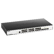 Коммутатор D-Link DGS-3000-28L/B1A, 24×1 Гбит/с + 4×1 Гбит/с SFP, управляемый