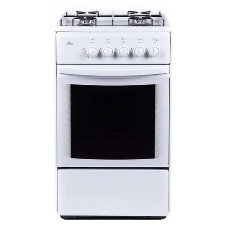 Плита газовая Flama RG 24019 белый, конфорок 4 шт, духовка 50 л, 50 см x 85 см x 60 см