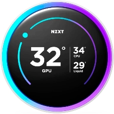 Система жидкостного охлаждения для ПК/Water Cooling System NZXT Kraken Elite 280 RGb (250W, 280мм, LED temp., белый/Fans: 2x140мм, 98.61CFM, 34.5dBA, 2000RPM/Pump height 65мм, 2800RPM, Rad thickness 27мм/S: 1851, 1700, 1200, 115X, AM5, AM4)