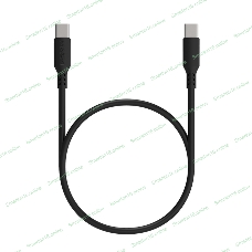 Кабель Maxvi MC-A20 black Type-C - Type-C, 2A ток макс. нагрузки 2А, макс. напряжение 5V, длина кабеля 1м, материал PVC, черный