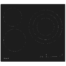 Электрическая варочная поверхность Hotpoint HR 6O3 CS, 3 конфорки, с зоной расширения, стеклокерамика, 5700 Вт