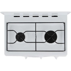 Плита газовая Flama CG 3202 W/B белый, конфорок 2 шт, духовка 30 л, 50 см x 85 см x 38 см