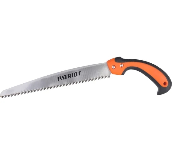 Ножовка садовая Patriot SP-270, нескладная, ножны, лезвие (япон.стальSK5,270 мм,7TPI), PP+TPR-ручка
