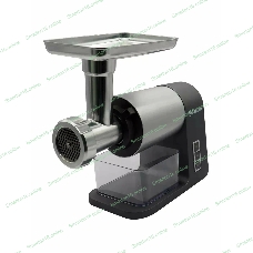 Мясорубка электрическая Sakura SA-6425G Premium серый, 2400 Вт, 2.5 кг/мин, реверс, защита от перегрузки, металлический лоток, насадки - 5