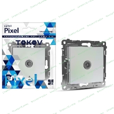 Коннектор TV TOKOV ELECTRIC СП Pixel механизм перламутр.