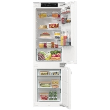 Встраиваемый холодильник Gorenje NRKI517142, полезный объем 243 л, электронное управление, цифровой дисплей, автоматическое размораживание No Frost, быстрое замораживание, интенсивное охлаждение, зона свежести с контролем влажности, слайдерное крепление, энергоэффективность А+