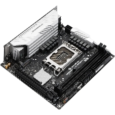 Материнская плата Maxsun Terminator B760ITX D4 WIFI V3, LGA 1700, Intel B760, 2xDDR4 (до 64 ГБ), 4xSATA, 2xM.2 (PCIe 4.0 x4), 1xPCIe 5.0 x16, 1xHDMI, 1xDP, 1x2.5Gb LAN, Wi-Fi 6E, Bluetooth 5.3, 1xUSB-C 20Gbps, 4xUSB-A 5Gbps, 4xUSB-A 2.0, 3x3.5 мм, 7.1, чёрный, Mini-ITX