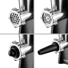 Мясорубка электрическая Redmond RMG-1223 1000 Вт, черный/серебристый