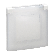 Рамка 1-м Etika IP44 с защ. крышкой белый Legrand 672550