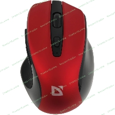 Мышь беспроводная Defender Prime MB-053 красный, 1600 dpi, радиоканал, USB, кнопки - 6