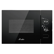 Встраиваемая микроволновая печь MONSHER MMH 1015 Noir, High-Tech, 15 л, мощность 600 Вт, 5 уровней мощности, размораживание, поворотное управление, черный