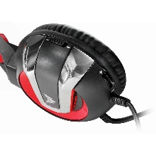 Гарнитура Crown CMGH-3000 чёрный/красный, проводная, подсветка