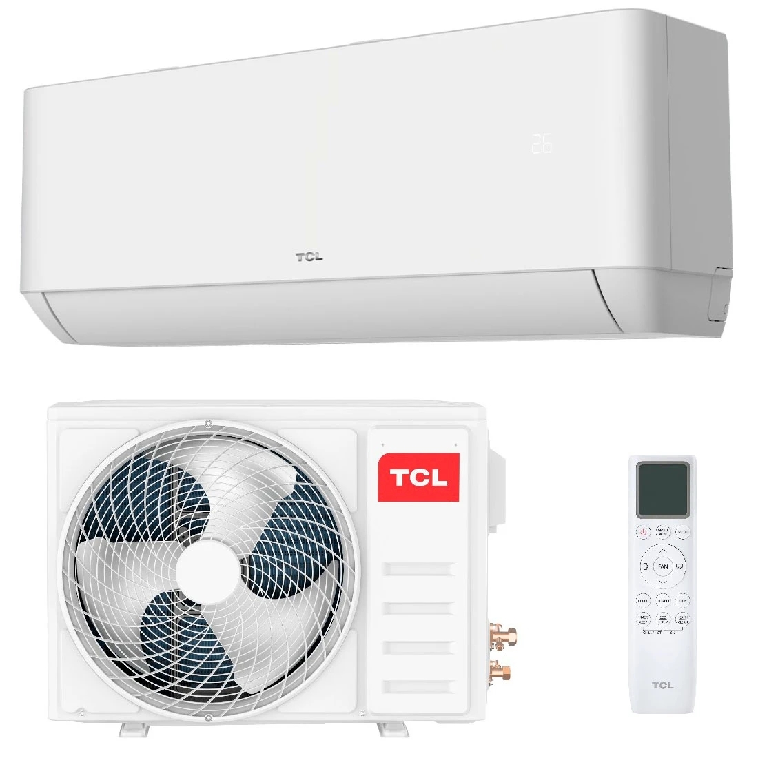 Cплит-система TCL TAC-TP18ONF/R 18000 BTU, 53 м², 28 дБ, охлаждение, обогрев, осушение, белый