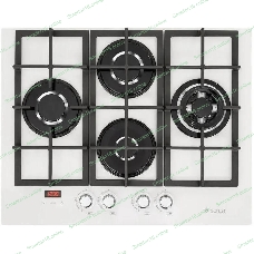 Газовая варочная панель Gefest ПВГ 2231-02 Р12, 4 конфорки, закаленное стекло, белый