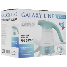 Отпариватель Galaxy Line GL 6197 бирюзовый, 700 Вт, 16 г/мин, 100 мл