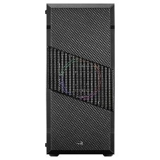 Корпус Aerocool/Formula Menace Saturn RGB-G-BK-v1 (3xUSB, 2xAudio, 0.5 мм, 120 мм FAN, прозрачная стенка-закаленное стекло, mATX