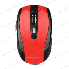 Мышь беспроводная Gembird MUSW-330-3 красный, 2400 dpi, радиоканал, USB, кнопки - 6