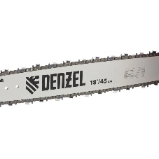 Пила цепная бензиновая Denzel DGS-5218, шина 45 см, 52см3, 3,5 л.с., шаг 0,325, паз 1,5 мм,