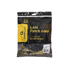 Патч-корд медный UTP Cablexpert PP10-10M/BK cat.5e, 10м, литой, многожильный, черный