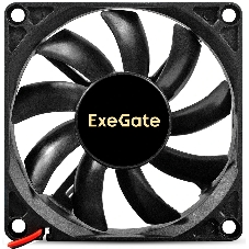 Вентилятор корпусной ExeGate EX08015B2P-24, 80 мм, 2550 об/мин, 30 дБ, 2-pin, без подсветки