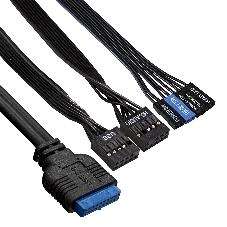 Компьютерный корпус Miditower ExeGate EX290190RUS AA-442U2-AA500 (ATX, AA500 8 см, 1хUSB+2хUSB 3.0, аудио, черный)